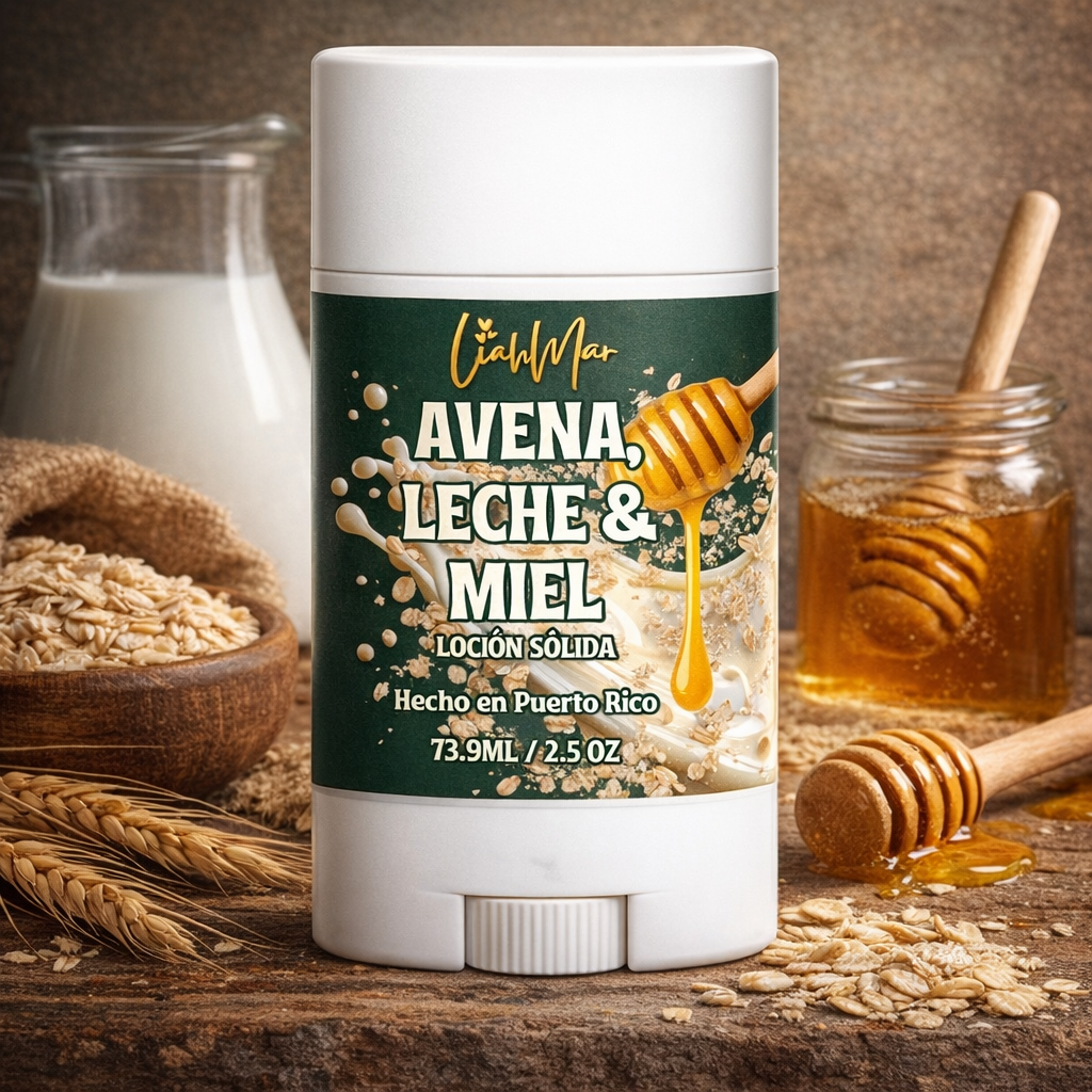 Loción solida de Avena leche y miel