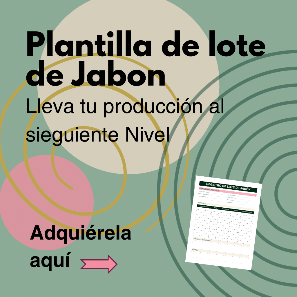 Plantilla de lote de jabón